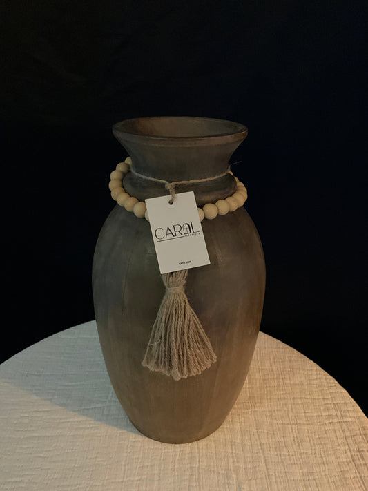 Jarrón de madera pequeño