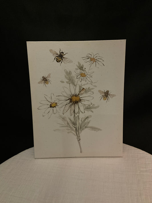 Cuadro pintura abejas