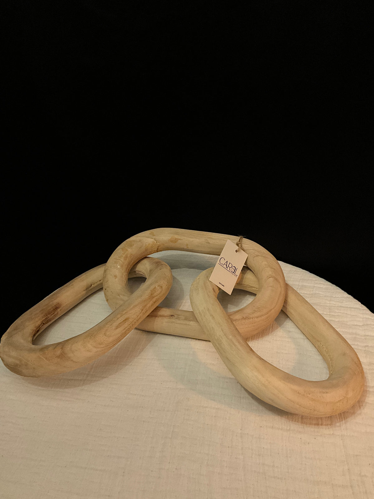 Decoración cadena de madera