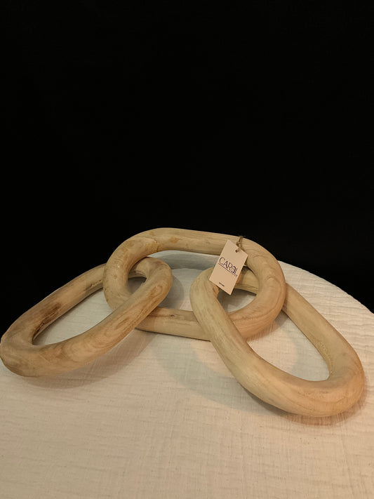 Decoración cadena de madera