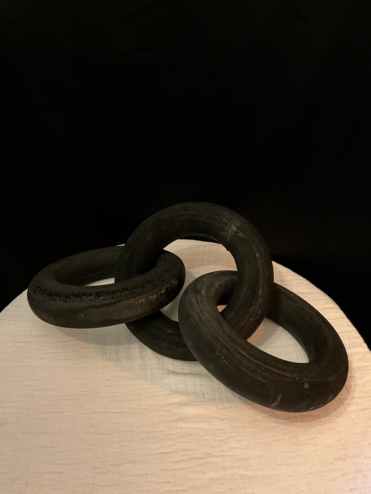 Decoración de mesa negro