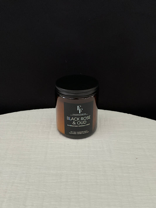 Vela aromática black rose & oud