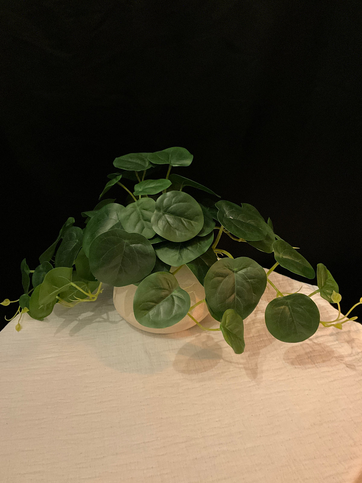 Planta artificial con jarron
