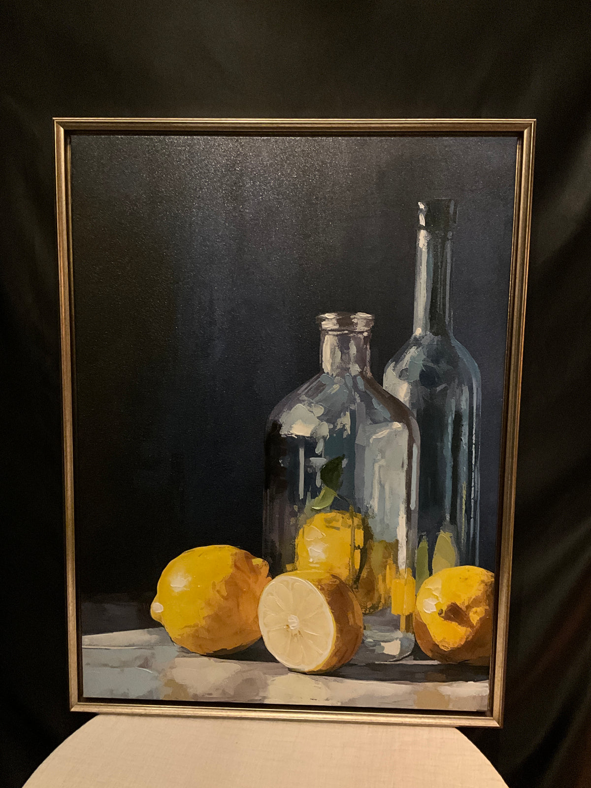 Cuadro pintura de limones