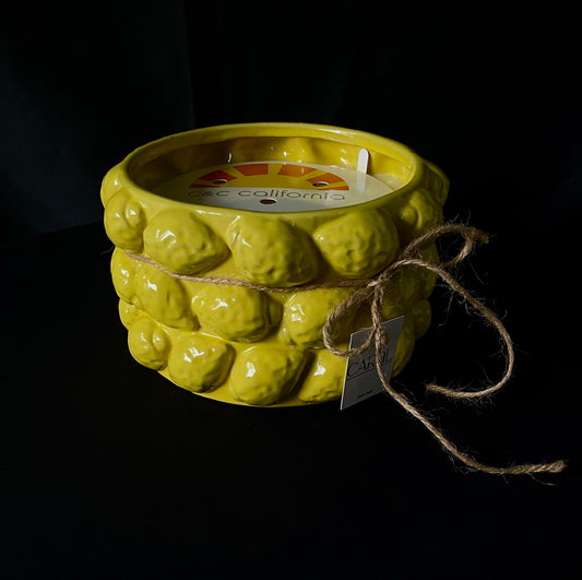 Vela aromática de limón